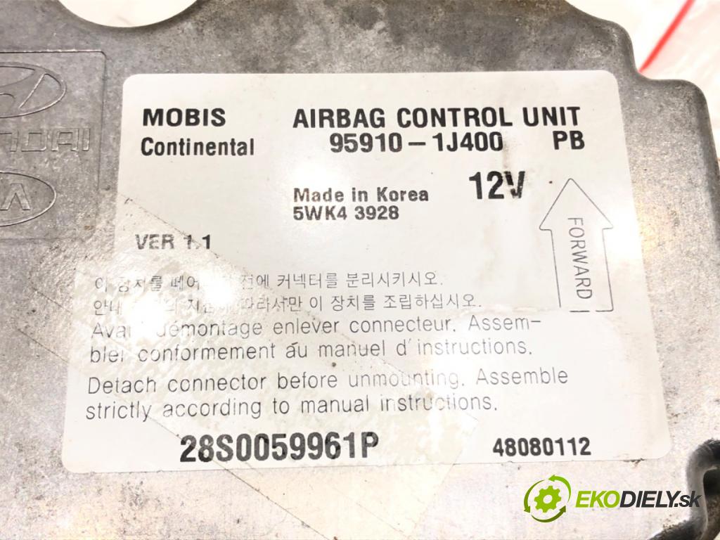 HYUNDAI i20 I (PB, PBT) 2008 - 2022    1.4 CRDi 66 kW [90 KM] olej napędowy 2008 - 2015  senzor airbag 95910-1J400 (Snímače)