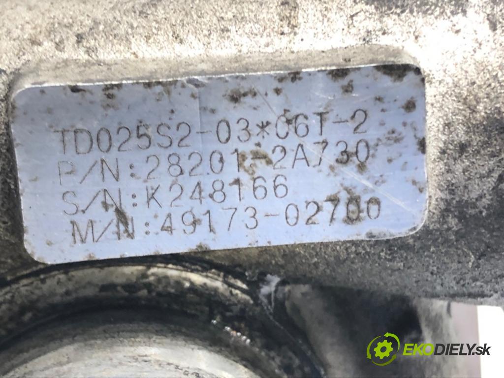 HYUNDAI i20 I (PB, PBT) 2008 - 2022    1.4 CRDi 66 kW [90 KM] olej napędowy 2008 - 2015  turbo 28201-2A730 (Turbodúchadla (kompletní))