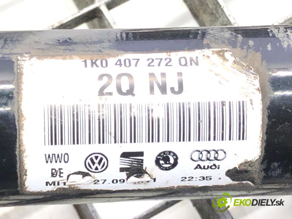 SKODA SUPERB II (3T4) 2008 - 2015    1.6 TDI 77 kW [105 KM] olej napędowy 2010 - 2015  Poloos pravy predný 1K0407272QN
