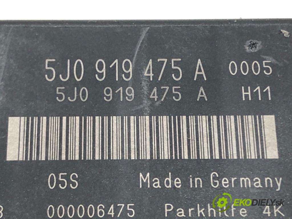 SKODA SUPERB II (3T4) 2008 - 2015    1.6 TDI 77 kW [105 KM] olej napędowy 2010 - 2015  Modul PDC 5J0919475A (Ostatné)