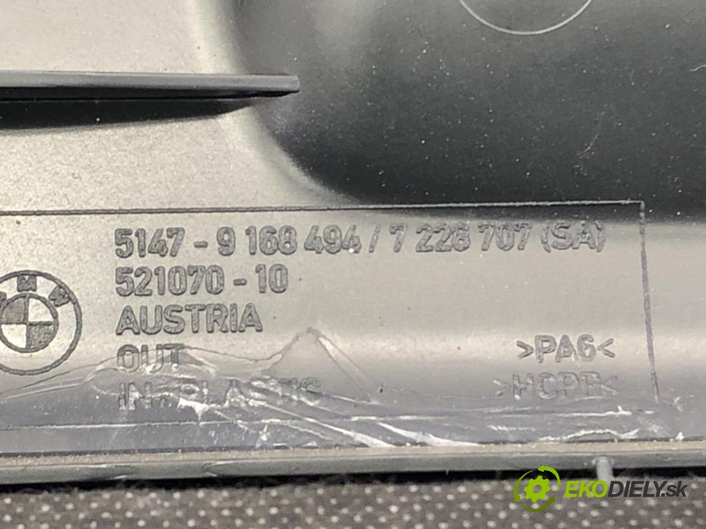 BMW 5 Touring (F11) 2009 - 2017    530 d 190 kW [258 KM] olej napędowy 2011 - 2017  Priehradka, kastlík kufra pravy 9168494