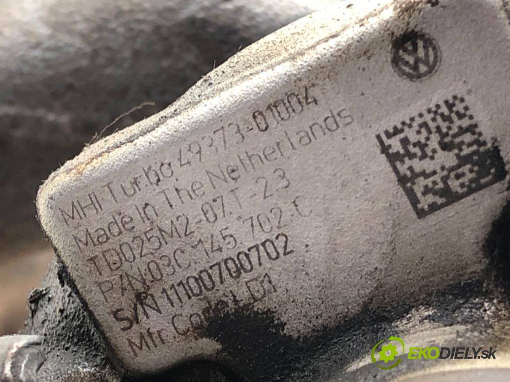 VW GOLF VI (5K1) 2008 - 2014    1.4 TSI 90 kW [122 KM] benzyna 2008 - 2012  turbo 03C145702C (Turbodúchadla (kompletní))
