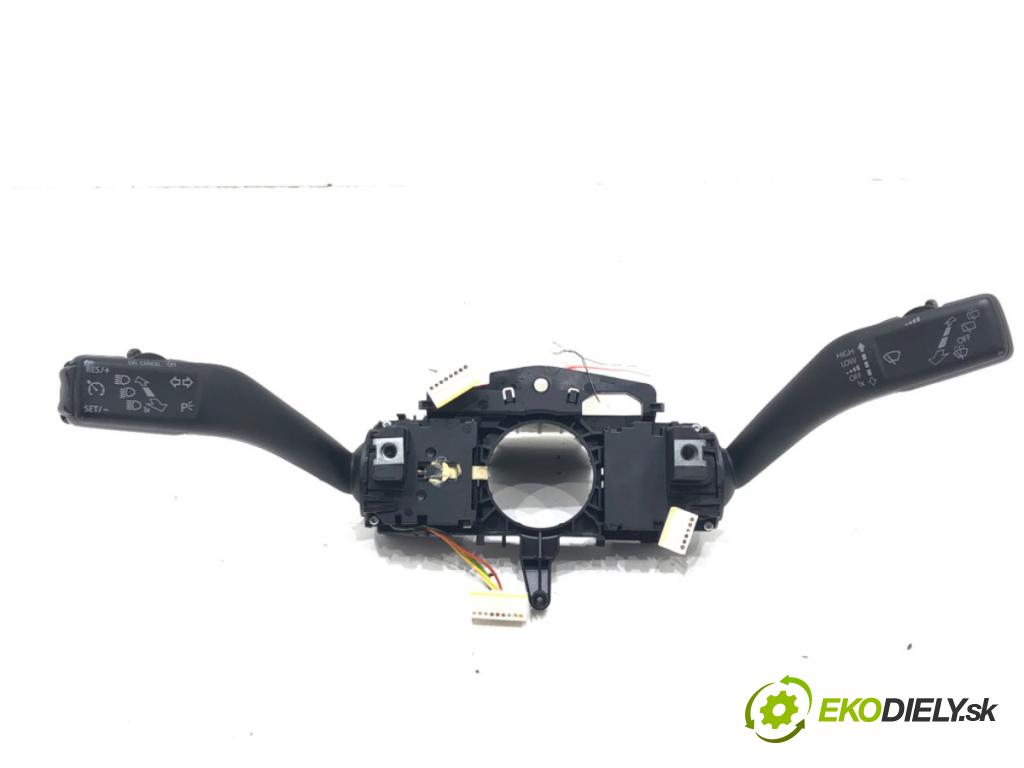 VW GOLF VI (5K1) 2008 - 2014    1.4 TSI 90 kW [122 KM] benzyna 2008 - 2012  Prepínač kombinovaný 5K0953507BC (Prepínače, spínače, tlačidlá a ovládače kúrenia)