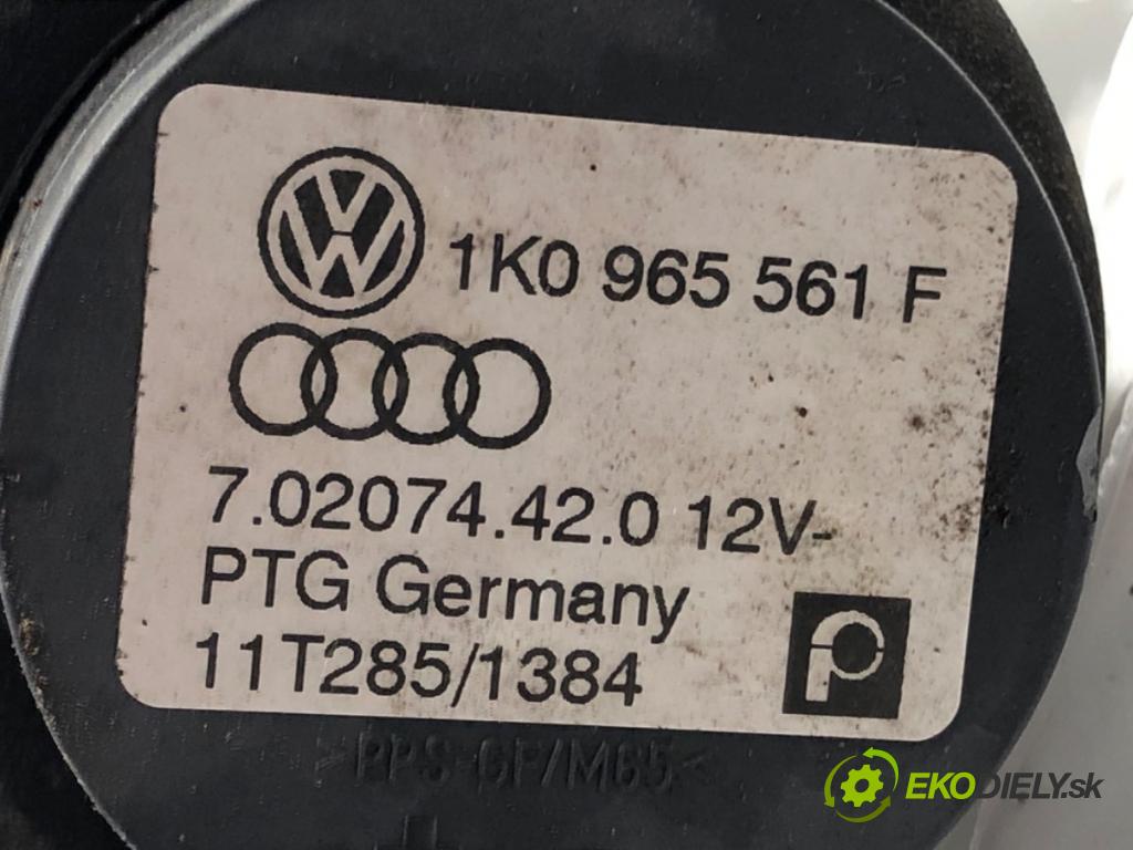 VW GOLF VI (5K1) 2008 - 2014    1.4 TSI 90 kW [122 KM] benzyna 2008 - 2012  DALŠÍ: pumpa vody 1K0965561F (Vodní pumpy)