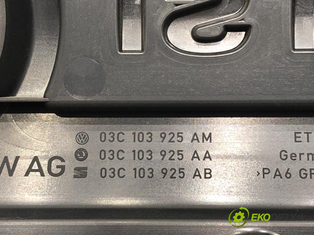 VW GOLF VI (5K1) 2008 - 2014    1.4 TSI 90 kW [122 KM] benzyna 2008 - 2012  kryt motora 03C103925AM (Kryty motora)