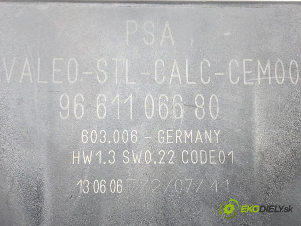 CITROEN C5 II Break (RE_) 2004 - 2022    2.2 HDi 125 kW [170 KM] olej napędowy 2006 - 2022  Modul PDC 9661106680 (Ostatné)