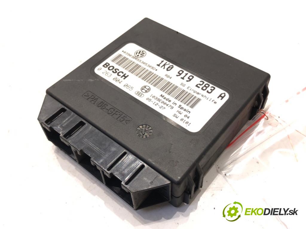 VW GOLF V (1K1) 2003 - 2010    1.9 TDI 77 kW [105 KM] olej napędowy 2003 - 2008  Modul PDC 1K0919283A (Ostatné)