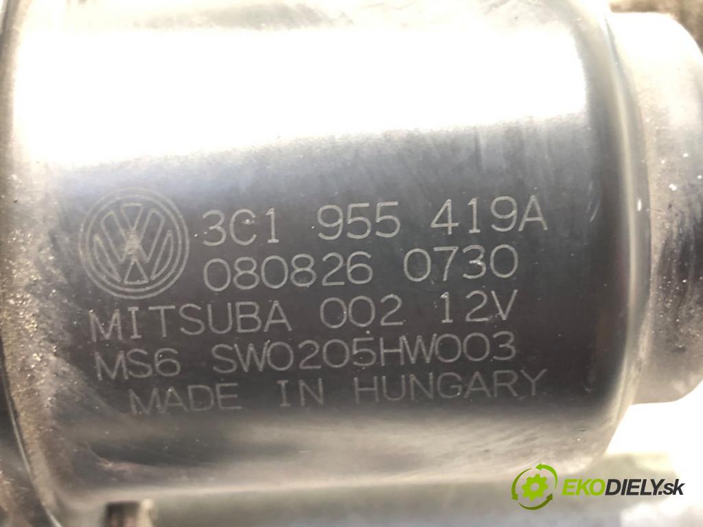 VW PASSAT B6 Variant (3C5) 2005 - 2011    1.9 TDI 77 kW [105 KM] olej napędowy 2005 - 2010  Mechanizmus stieračov predný 3C1955419A (Motorčeky stieračov predné)