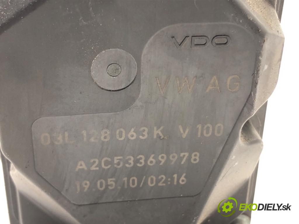 VW POLO V (6R1, 6C1) 2009 - 2022    1.2 TDI 55 kW [75 KM] olej napędowy 2009 - 2022  Škrtiaca klapka 03L128063K (Škrtiace klapky)