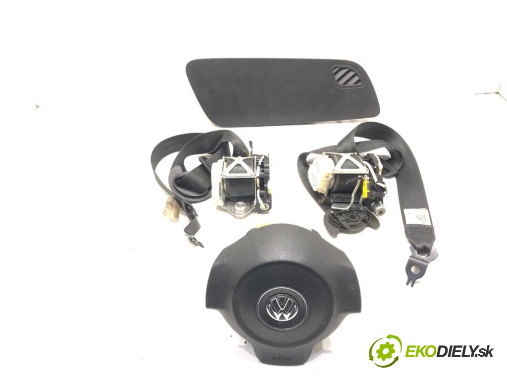 VW POLO V (6R1, 6C1) 2009 - 2022    1.2 TDI 55 kW [75 KM] olej napędowy 2009 - 2022  AirBag volantu spolujazdca pasy 6R0880201F 6R0880204