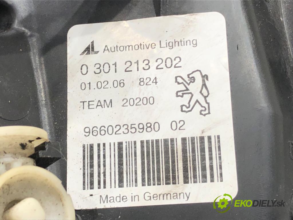 PEUGEOT 407 SW (6E_) 2004 - 2011    2.0 16V 103 kW [140 KM] benzyna 2005 - 2010  Svetlomet pravy predný 9660235980