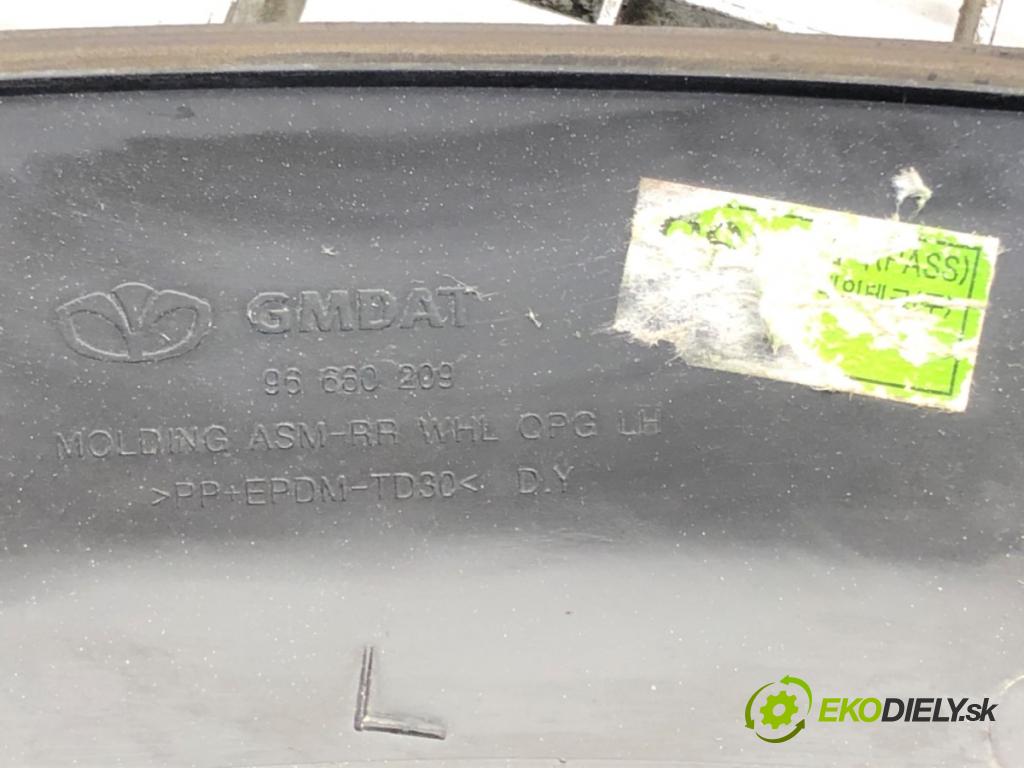 OPEL ANTARA A (L07) 2006 - 2022    2.0 CDTI 110 kW [150 KM] olej napędowy 2006 - 2011  Lišta blatníka zad ľavá strana 96660209 (Lišty)