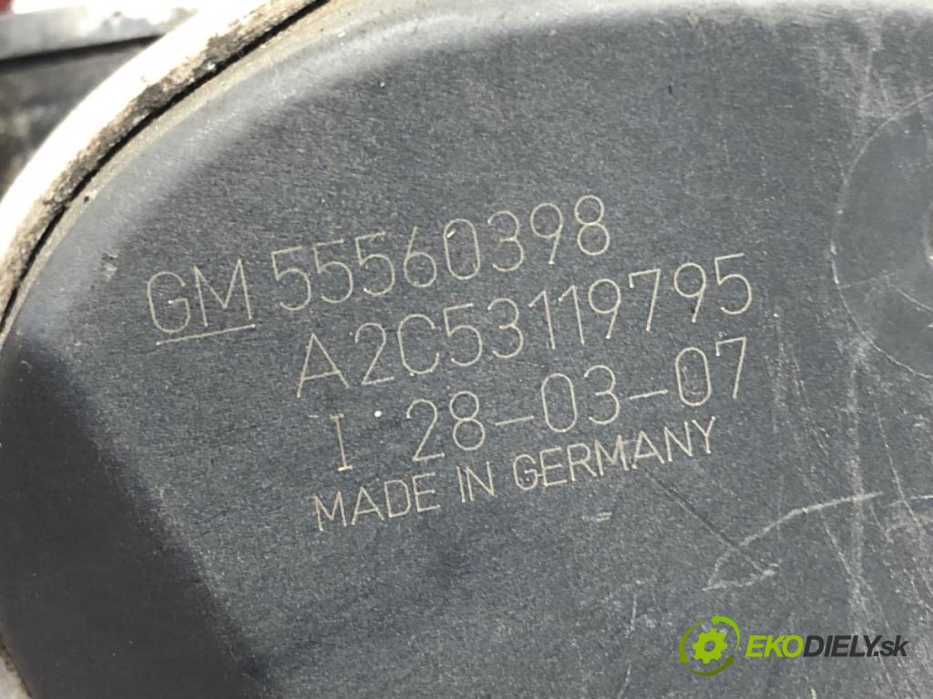 OPEL ASTRA H GTC (A04) 2005 - 2010    1.6 (L08) 77 kW [105 KM] benzyna 2005 - 2010  Škrtiaca klapka 55560398 (Škrtiace klapky)