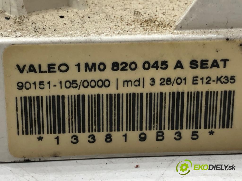 SEAT LEON (1M1) 1999 - 2006    1.9 TDI 66 kW [90 KM] olej napędowy 1999 - 2006  Panel ovládania kúrenia 1M0820045A (Prepínače, spínače, tlačidlá a ovládače kúrenia)