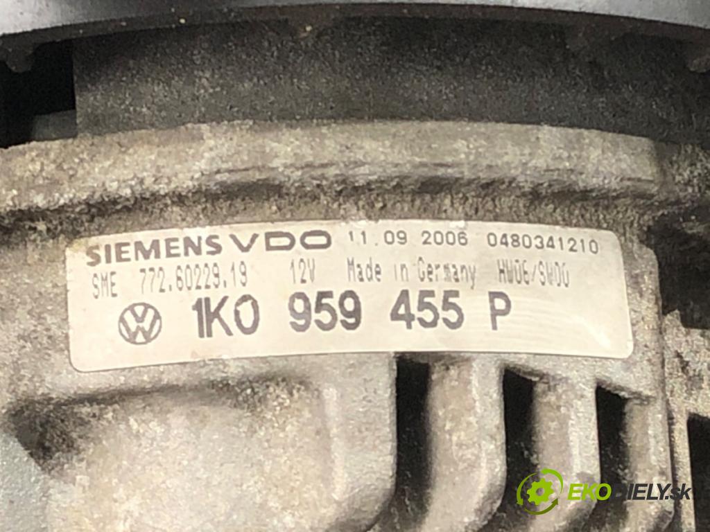 VW GOLF V (1K1) 2003 - 2010    1.9 TDI 77 kW [105 KM] olej napędowy 2003 - 2008  Ventilátor chladiča 1KO959455P (Ventilátory)