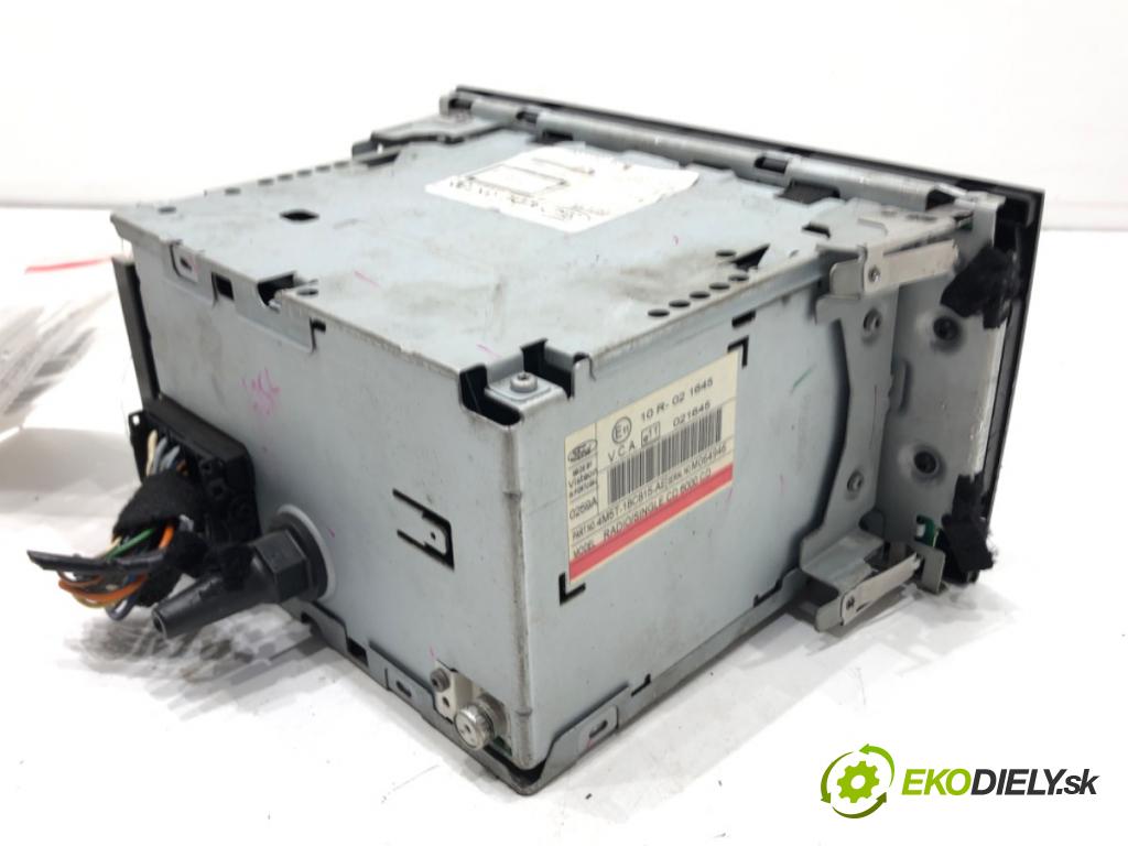 FORD FOCUS II Turnier (DA_, FFS, DS) 2004 - 2012    1.6 Ti 85 kW [115 KM] benzyna 2004 - 2012  RADIO 4M5T-18C815-AE (Audio zariadenia)