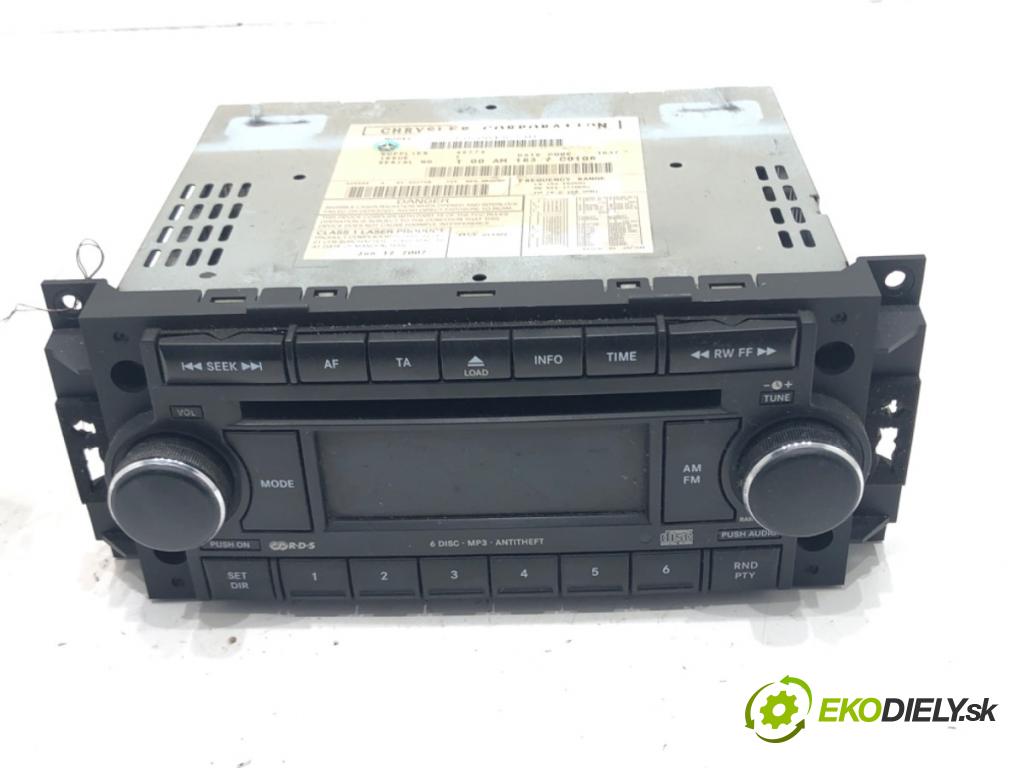 DODGE CALIBER 2006 - 2022    2.0 CRD 103 kW [140 KM] olej napędowy 2006 - 2022  RADIO P05064363AB (Audio zariadenia)