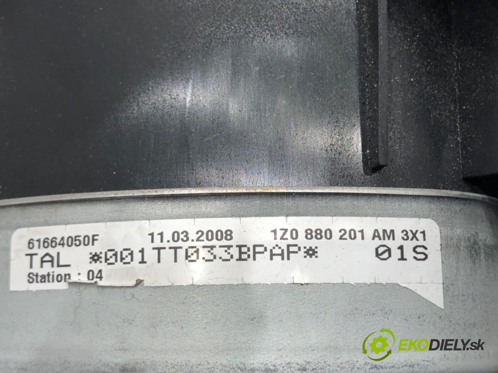 SKODA OCTAVIA II (1Z3) 2004 - 2013    1.6 FSI 85 kW [115 KM] benzyna 2004 - 2008  AirBag volantu 1Z0880201AM (Airbagy)