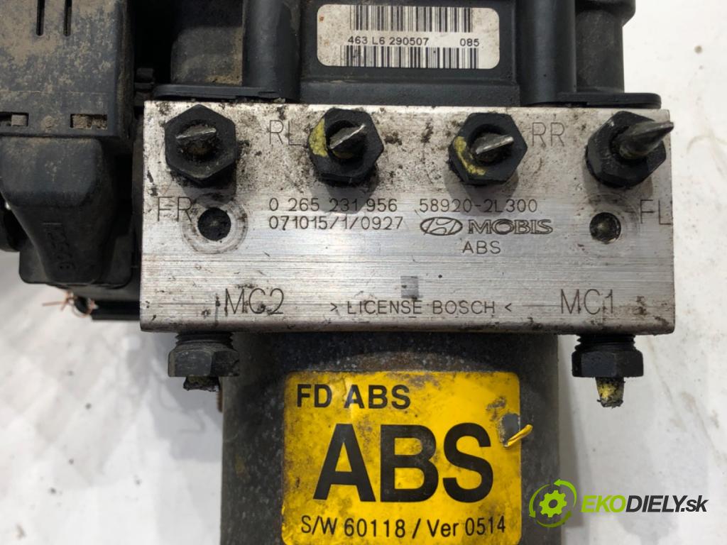HYUNDAI i30 (FD) 2007 - 2012    1.4 77 kW [105 KM] benzyna 2007 - 2011  Pumpa ABS 58920-2L300 (Pumpy ABS)