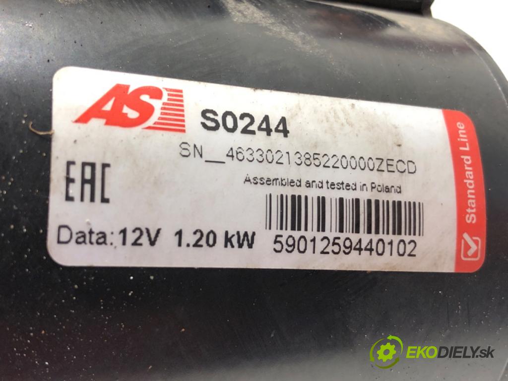 BMW 1 (E87) 2003 - 2013    116 i 85 kW [115 KM] benzyna 2004 - 2011  Štartér S0244 (Štartéry)