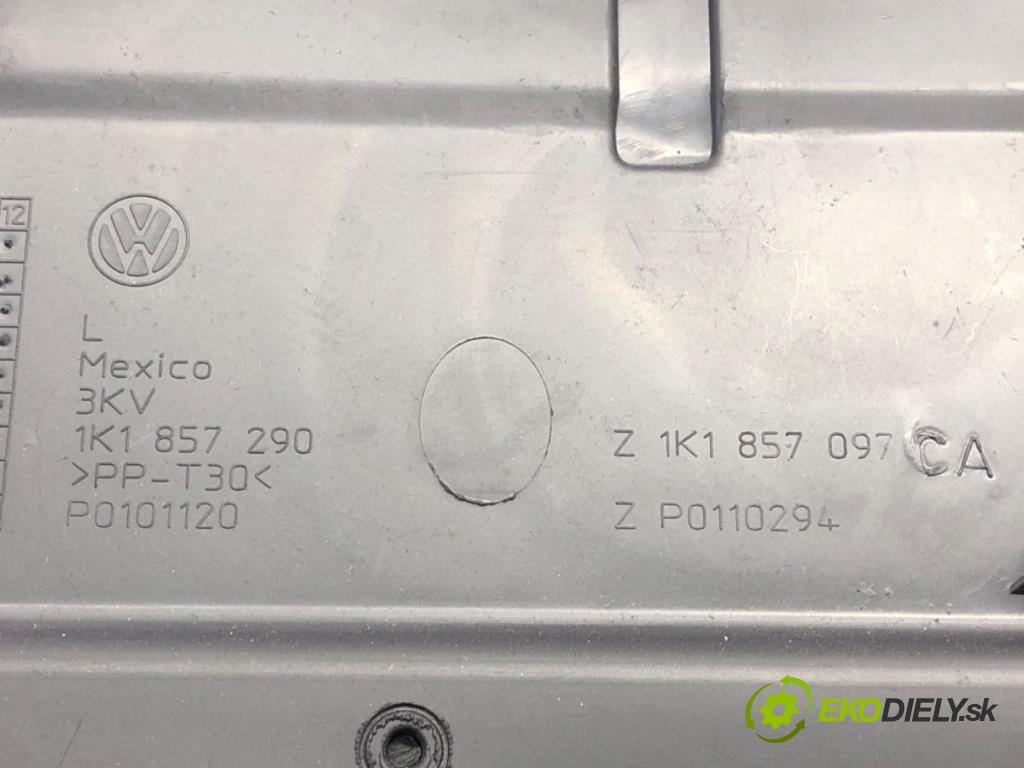 VW GOLF VI Variant (AJ5) 2009 - 2014    1.6 TDI 77 kW [105 KM] olej napędowy 2009 - 2013  Priehradka, kastlík spolujazdca 1K1857290CA (Priehradky, kastlíky)