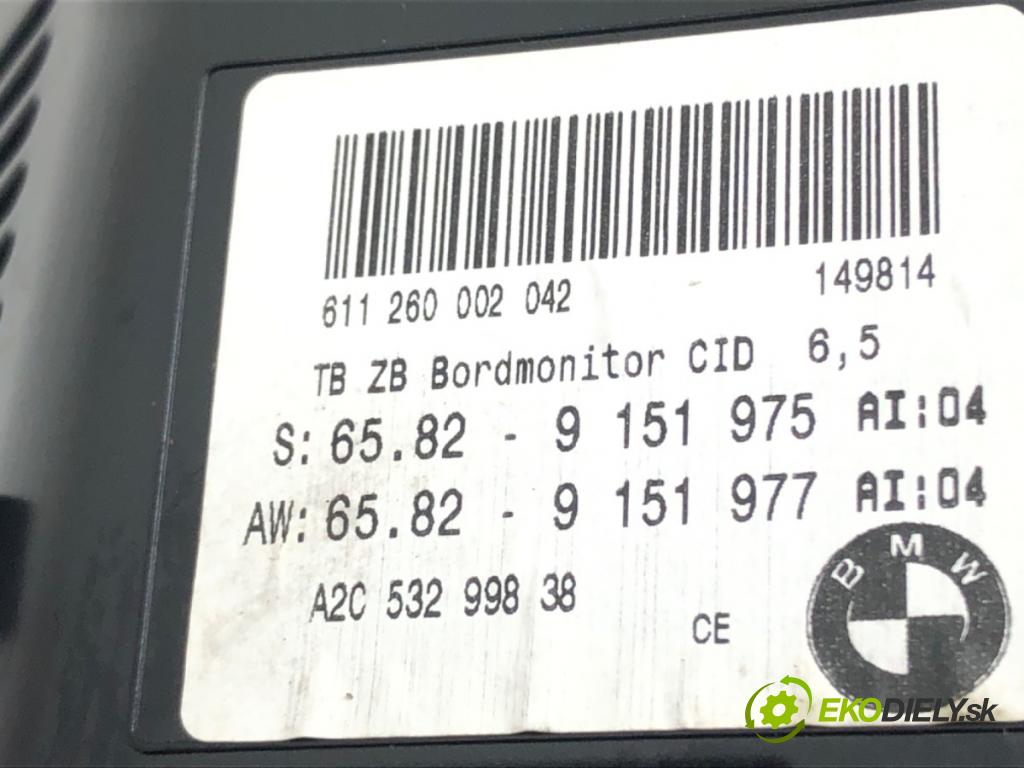 BMW 5 Touring (E61) 2004 - 2010    520 d 130 kW [177 KM] olej napędowy 2007 - 2010  Dislpej 9151975 (Prístrojové dosky, displeje)