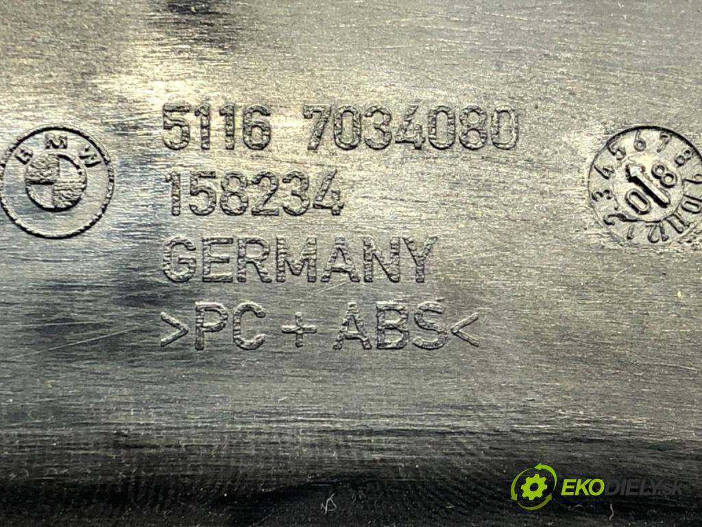 BMW 5 Touring (E61) 2004 - 2010    520 d 130 kW [177 KM] olej napędowy 2007 - 2010  Priehradka, kastlík spolujazdca 7034080 (Priehradky, kastlíky)