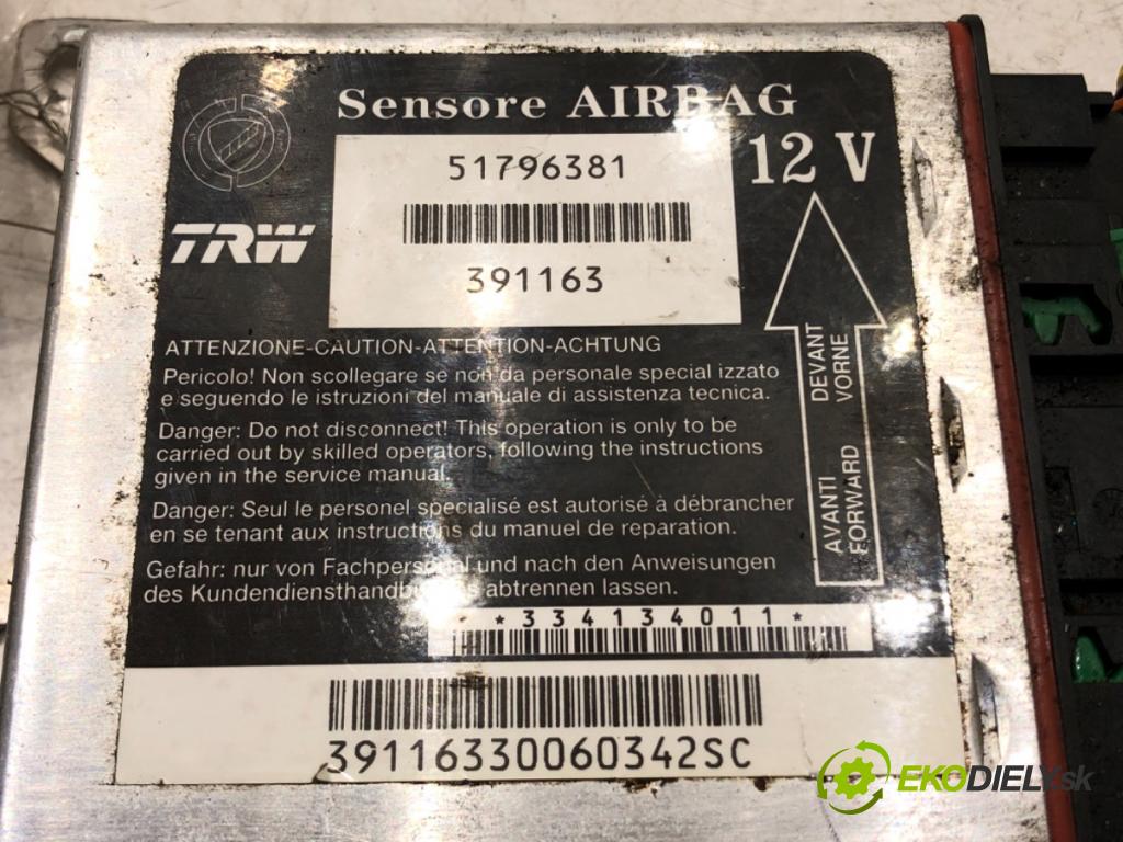 FIAT CROMA nadwozie zamknięte / kombi (194_) 2006 - 2011    1.9 MJTD (194AXB1B) 88 kW [120 KM] olej napędowy 2006 - 2011  senzor airbag 51796381 (Snímače)