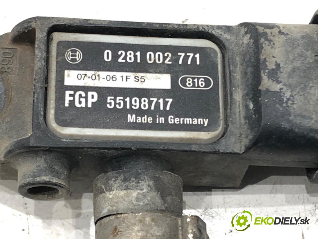 FIAT CROMA nadwozie zamknięte / kombi (194_) 2006 - 2011    1.9 MJTD (194AXB1B) 88 kW [120 KM] olej napędowy 2006 - 2011  snímač tlaku DPF 55198717