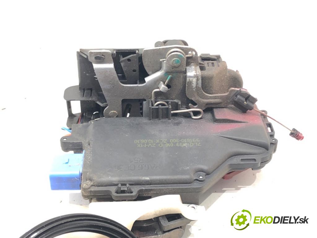 VW GOLF VI Variant (AJ5) 2009 - 2014    1.6 TDI 77 kW [105 KM] olej napędowy 2009 - 2013  zámok dveře pravý zadní část 7L0839016D