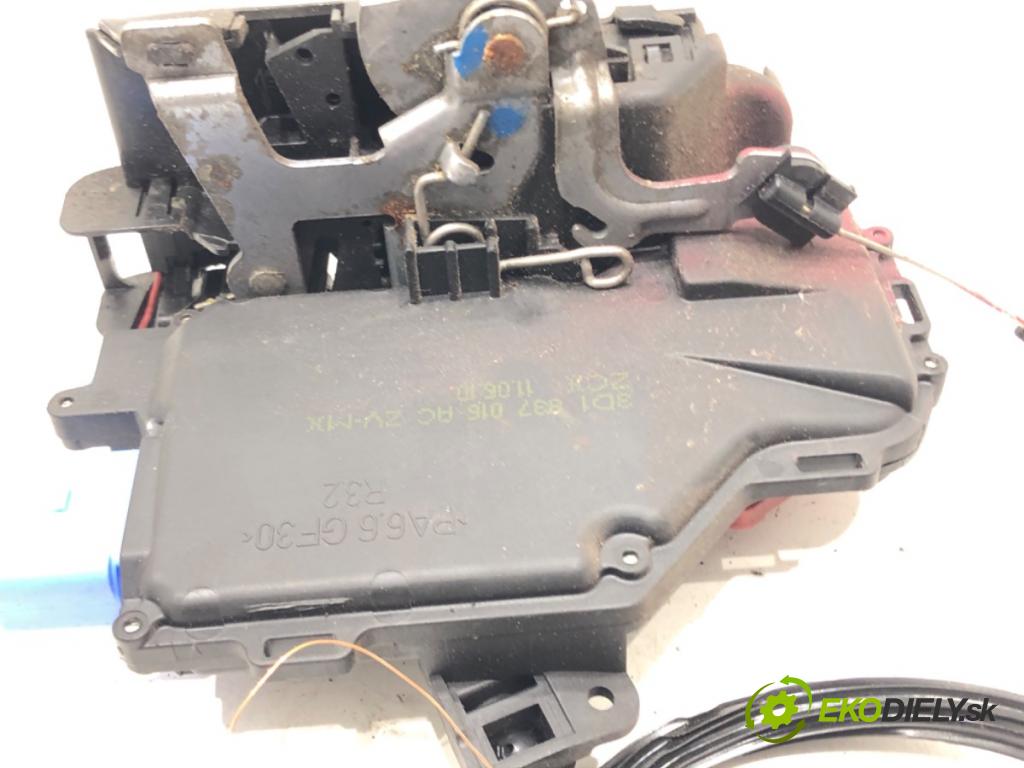 VW GOLF VI Variant (AJ5) 2009 - 2014    1.6 TDI 77 kW [105 KM] olej napędowy 2009 - 2013  zámok dveře pravý přední část 3D1837016AC