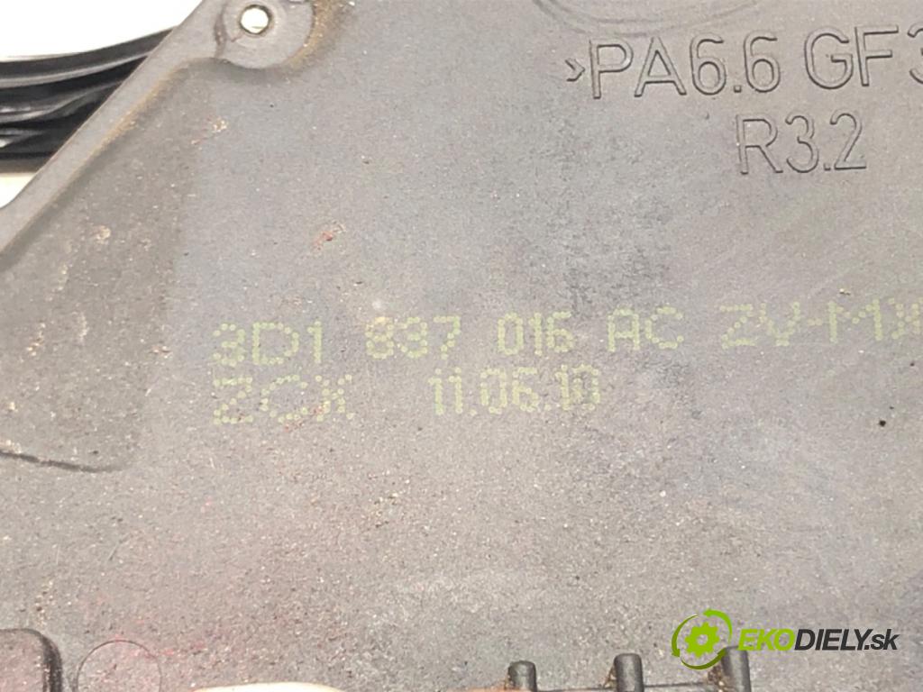 VW GOLF VI Variant (AJ5) 2009 - 2014    1.6 TDI 77 kW [105 KM] olej napędowy 2009 - 2013  zámok dveře pravý přední část 3D1837016AC