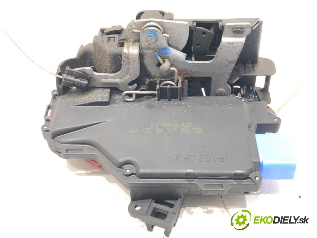 VW GOLF VI Variant (AJ5) 2009 - 2014    1.6 TDI 77 kW [105 KM] olej napędowy 2009 - 2013  zámok dveře levý přední část 3D1837015AB
