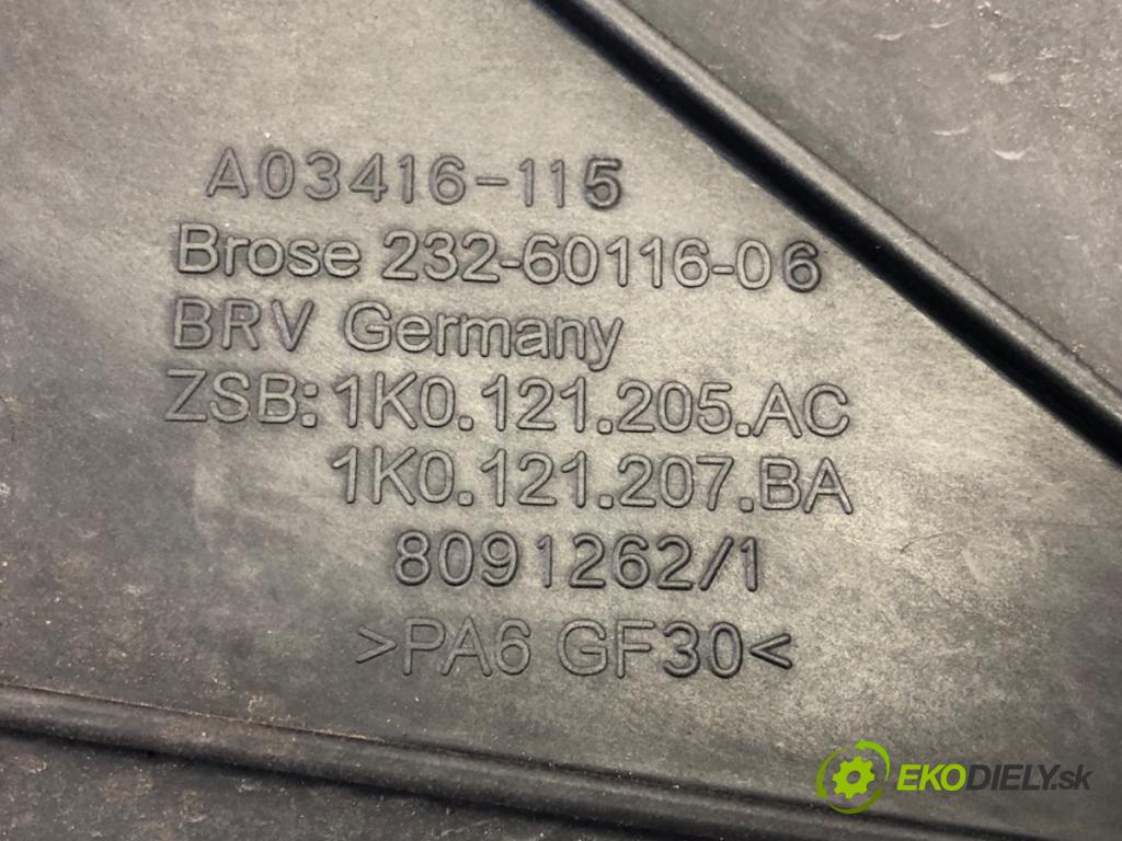 VW GOLF VI Variant (AJ5) 2009 - 2014    1.6 TDI 77 kW [105 KM] olej napędowy 2009 - 2013  Ventilátor chladiča 1K0121205AC (Ventilátory)