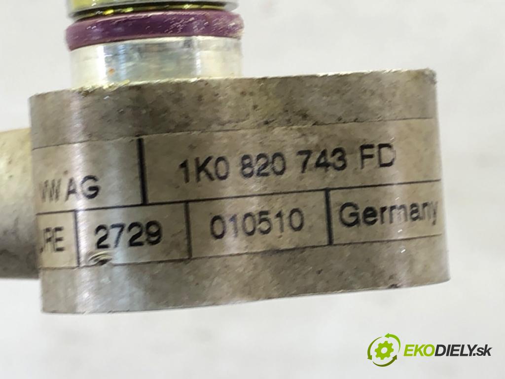 VW GOLF VI Variant (AJ5) 2009 - 2014    1.6 TDI 77 kW [105 KM] olej napędowy 2009 - 2013  rúrka klimatizácie 1K0820743FD (Rúrky klimatizácie)