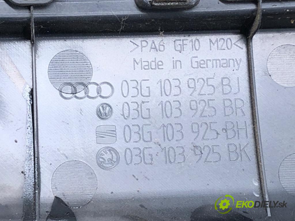 VW GOLF PLUS V (5M1, 521) 2004 - 2013    1.9 TDI 77 kW [105 KM] olej napędowy 2005 - 2009  kryt motora 03G103925BR (Kryty motora)