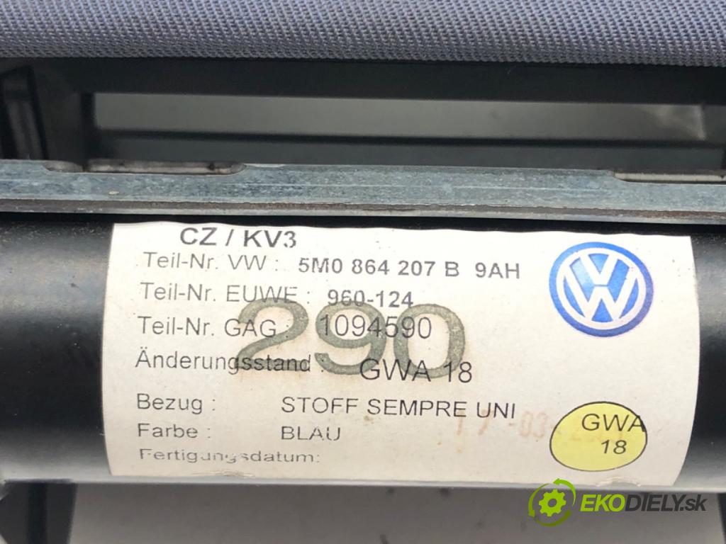 VW GOLF PLUS V (5M1, 521) 2004 - 2013    1.9 TDI 77 kW [105 KM] olej napędowy 2005 - 2009  Lakťová opierka 5M0864207B (Lakťové opierky)