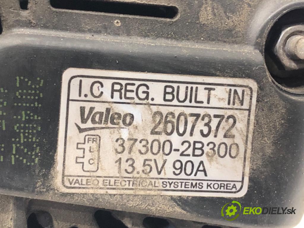 KIA RIO III (UB) 2011 - 2017    1.4 CVVT 80 kW [109 KM] benzyna 2011 - 2017  Alternátor 37300-2B300 (Alternátory)