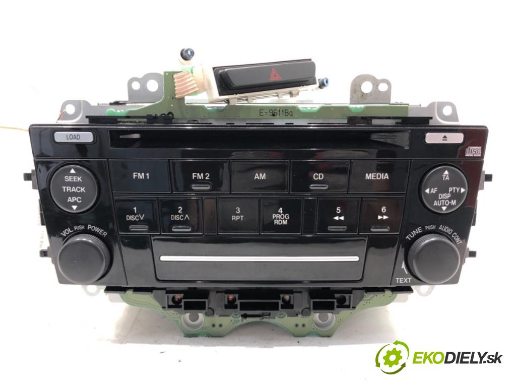 MAZDA 6 Hatchback (GG) 2002 - 2008    2.0 (GGES) 108 kW [147 KM] benzyna 2005 - 2007  RADIO GR4B66DSX (Audio zariadenia)