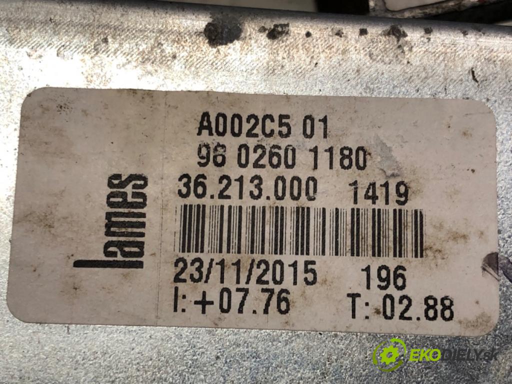 CITROEN C3 PICASSO (SH_) 2009 - 2022    1.2 THP 110 81 kW [110 KM] benzyna 2015 - 2022  mechanismus okna pravý přední část 9802601180