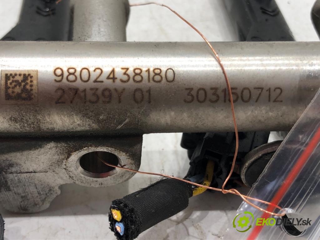 CITROEN C3 PICASSO (SH_) 2009 - 2022    1.2 THP 110 81 kW [110 KM] benzyna 2015 - 2022  Lišta vstrekovacia 9810335380 9802438180 (Vstrekovacie lišty)