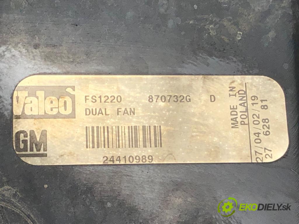 OPEL VECTRA C (Z02) 2002 - 2009    2.2 16V (F69) 108 kW [147 KM] benzyna 2002 - 2008  Ventilátor chladiča 24410989 (Ventilátory)