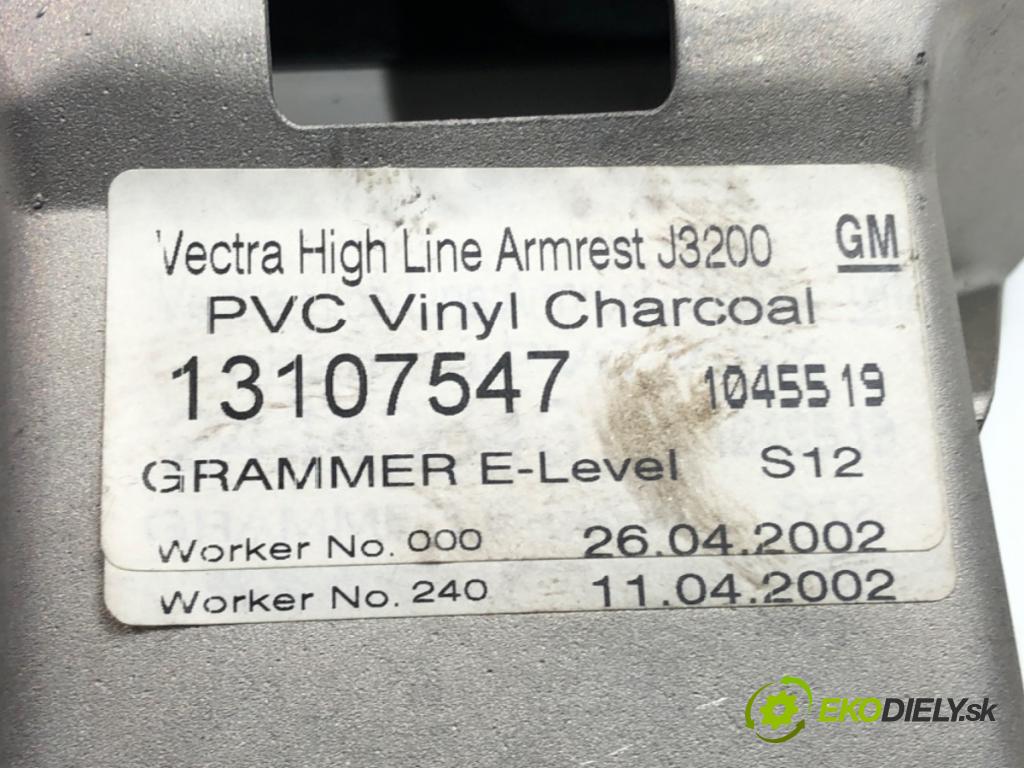 OPEL VECTRA C (Z02) 2002 - 2009    2.2 16V (F69) 108 kW [147 KM] benzyna 2002 - 2008  Lakťová opierka 13107547 (Lakťové opierky)