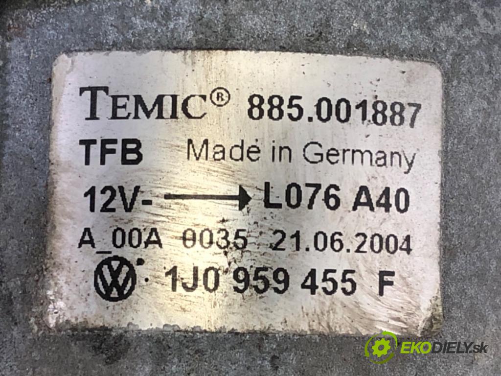 SEAT LEON (1M1) 1999 - 2006    1.9 TDI 81 kW [110 KM] olej napędowy 1999 - 2006  Ventilátor chladiča 1J0959455F (Ventilátory)