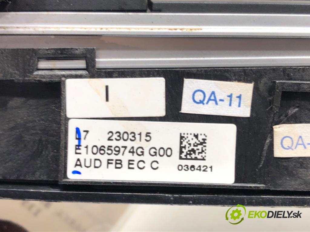 BMW 3 Touring (F31) 2012 - 2019    320 d 135 kW [184 KM] olej napędowy 2012 - 2016  Panel ovládania radia E1065974G (Prepínače, spínače, tlačidlá a ovládače kúrenia)
