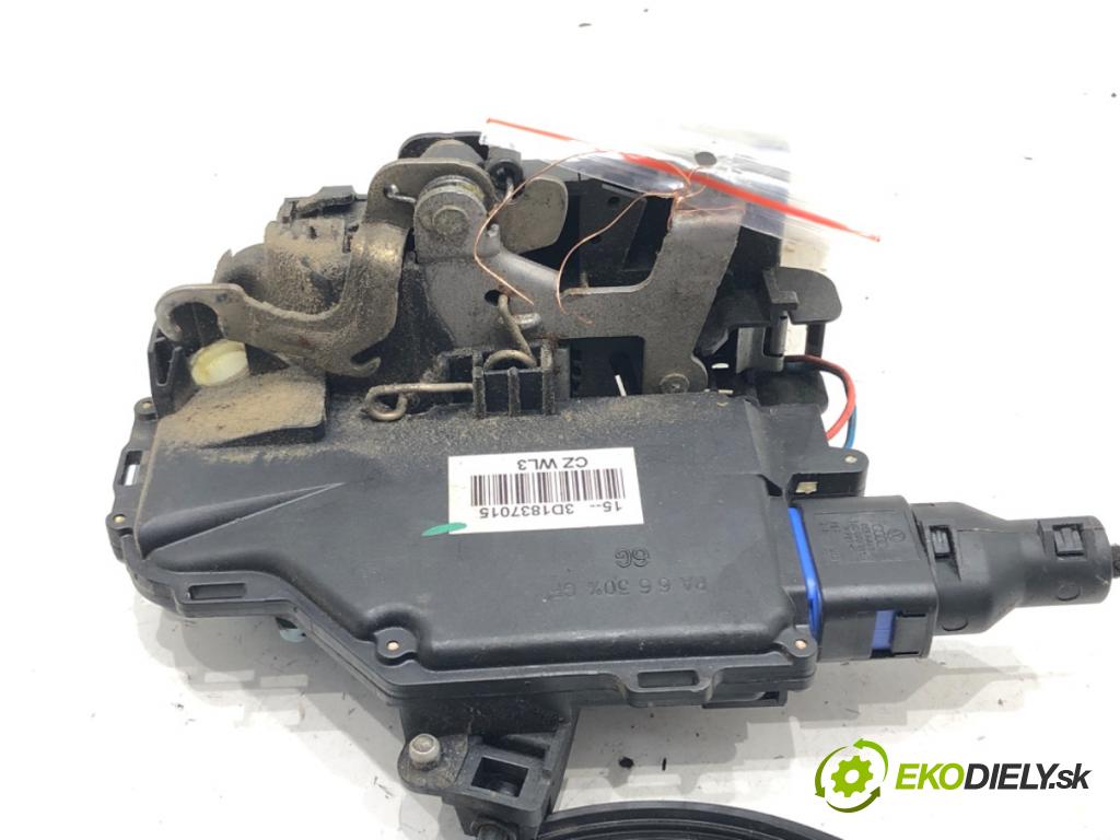 VW TOURAN (1T1, 1T2) 2003 - 2010    1.9 TDI 77 kW [105 KM] olej napędowy 2003 - 2010  zámok dveře levý přední část 3D1837015