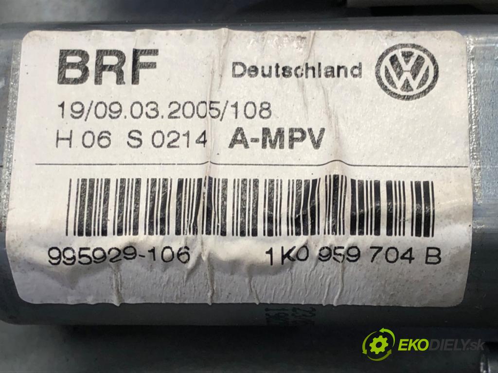 VW TOURAN (1T1, 1T2) 2003 - 2010    1.9 TDI 77 kW [105 KM] olej napędowy 2003 - 2010  mechanismus okna pravý zadní část 1T0839730H