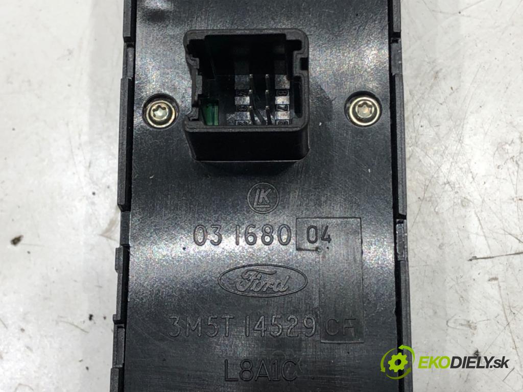 FORD FOCUS C-MAX (DM2) 2003 - 2007    1.6 TDCi 80 kW [109 KM] olej napędowy 2003 - 2007  Prepínač okien 3M5T14529 (Prepínače, spínače, tlačidlá a ovládače kúrenia)