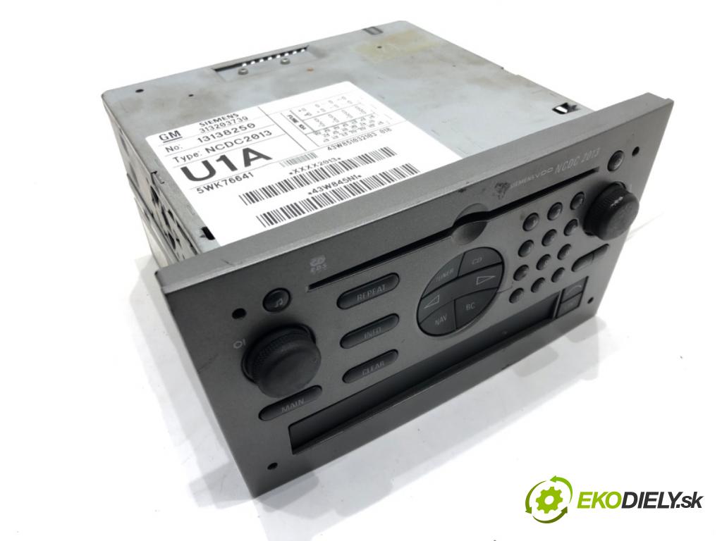 OPEL VECTRA C Kombi (Z02) 2003 - 2009    2.2 direct (F35) 114 kW [155 KM] benzyna 2003 - 2008  RADIO 13138250 (Audio zariadenia)