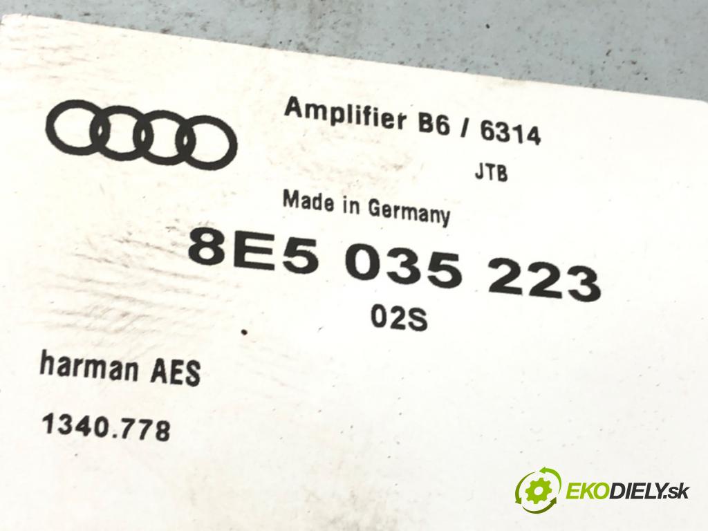 AUDI A4 B6 (8E2) 2000 - 2005    2.0 96 kW [130 KM] benzyna 2000 - 2004  Zosilňovač 8E5035223 (Zosilňovače)